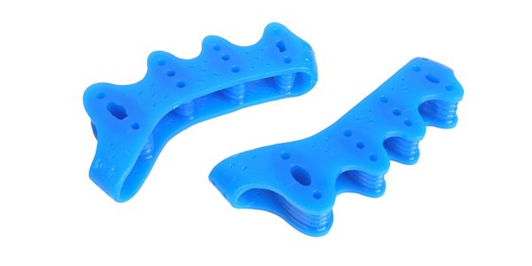 Close-up of ToeSet gel material showing flex zones, natural movement channels, and comfort spacing